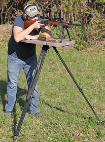 MTM Case Gard Hi Low Shooting Table is an adjustable, stable, and portable shooting platform.